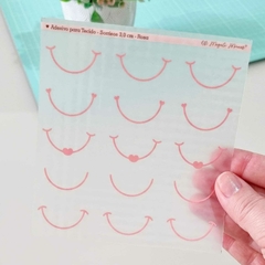 Adesivo para Tecido - Sorrisos - Rosa na internet