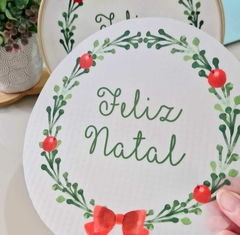 Adesivo para Tecido - Guirlanda Feliz Natal - comprar online