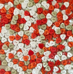 Mix Botões Coração Natal 11 mm - 20 Unidades - comprar online