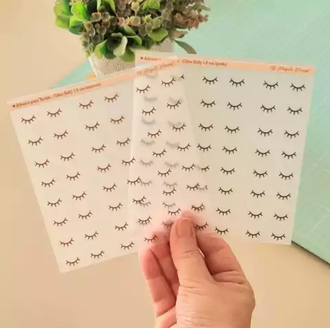 Adesivo para Tecido - Mini Cílios Kelly 1 cm