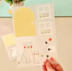 Adesivo para Tecido - Bonecas Olinda - Portinha Amarela