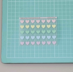 Imagem do Adesivo para Tecido - Corações Candy Colors