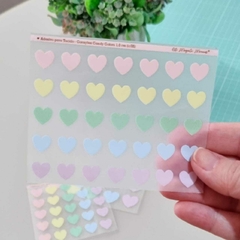 Adesivo para Tecido - Corações Candy Colors na internet