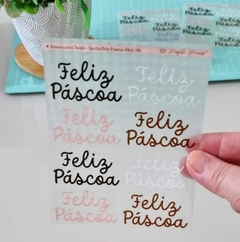 Adesivo para Tecido - Escrita Feliz Páscoa (Pequeno) na internet