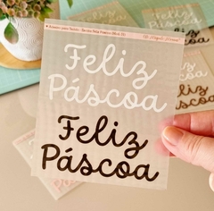 Adesivo para Tecido - Escrita Feliz Páscoa (Grande) na internet