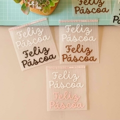 Adesivo para Tecido - Escrita Feliz Páscoa (Grande)