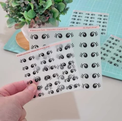 Adesivo para Tecido - Olhinhos Nina Ponto de Luz - Preto