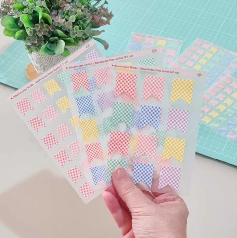 Adesivo para Tecido - Bandeirolas Festa Junina