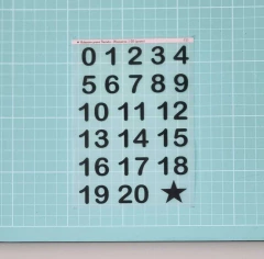 Adesivo para Tecido - Números de 1 - 20 na internet