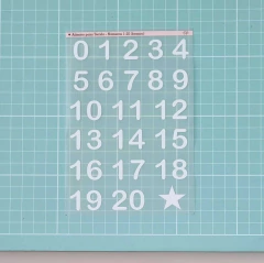 Adesivo para Tecido - Números de 1 - 20 - comprar online