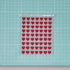 Adesivos para Objetos - Coração Vermelho - comprar online