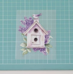 Adesivo para Tecido - Casinha de Passarinho (Jardim Lilás) - comprar online