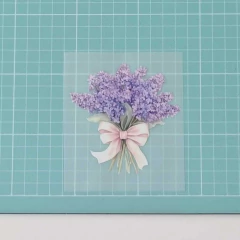 Adesivo para Tecido - Bouquet Lavanda (Jardim Lilás) - comprar online