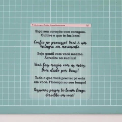 Adesivos para Tecidos - Frases Motivacionais - comprar online