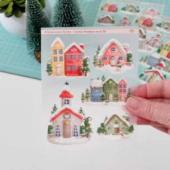 Adesivos para Tecidos - Casinhas Natalinas (mod. 02) - comprar online
