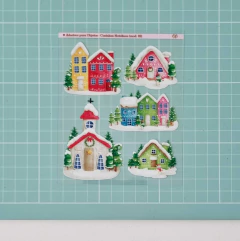 Adesivos para Objetos - Casinhas Natalinas (mod. 02) na internet