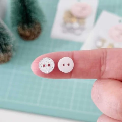 Mix Botões Glitter Prata e Dourado - 20 unidades (8 ou 11 mm) - comprar online