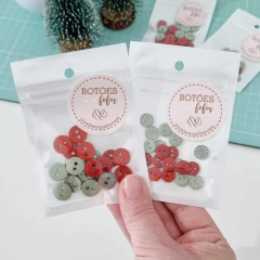 Mix Botões Glitter Natal - 20 unidades (8 ou 11 mm) - comprar online