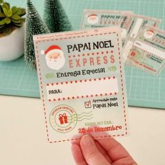 Adesivos para Tecidos - Entrega Especial Papai Noel - vários tamanhos - Ateliê Magali Moraes - Materiais para Bonecas e Artesanato