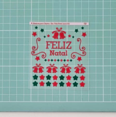 Adesivos para Objetos - Escrita Feliz Natal (mod. 02) - comprar online