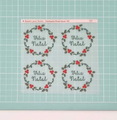 Adesivos para Tecidos - Guirlanda de Natal (mod. 03)