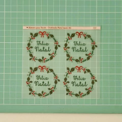 Imagem do Adesivos para Tecidos - Guirlanda de Natal (mod. 02)
