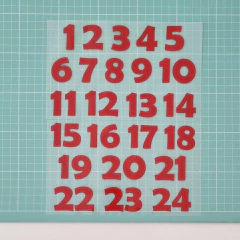 Imagem do Adesivo para Tecido - Calendário do Advento Números