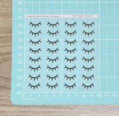 Adesivo para Tecido - Cílios Kelly Marrom - 2,5 cm / 2 cm / 1,5 cm - comprar online