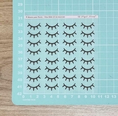 Adesivo para Tecido - Cílios Kelly Marrom - 2,5 cm / 2 cm / 1,5 cm na internet