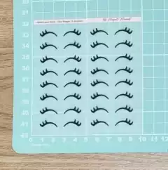 Adesivo para Tecido - Cílios Maggie Preto - 2,5 cm / 2 cm / 1,5 cm na internet