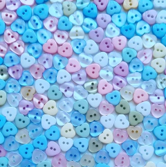 Mix Botões Coração Candy 11 mm - 20 Unidades na internet