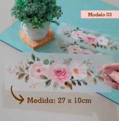 Adesivo para Tecido - Barrado Floral - comprar online