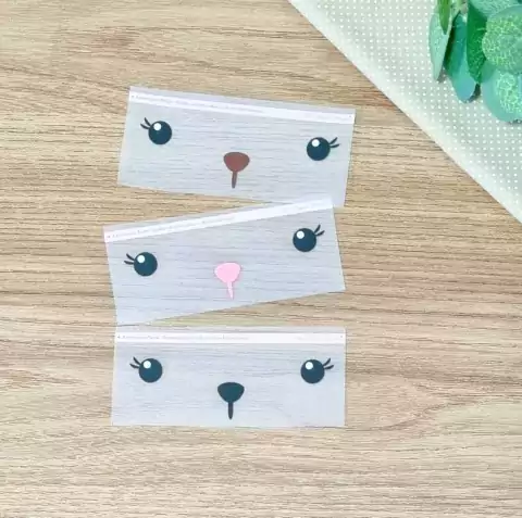 Rostinho de bicho - Olhos com cílios/focinho