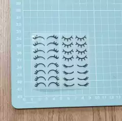 Adesivo para Tecido - Cílios Preto - 2,5 cm / 2 cm / 1,5 cm na internet