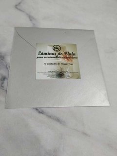 LAMINAS COMESTIBLES DE PLATA X 10 UNIDADES