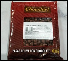 PASAS DE UVA CON CHOCOLATE POR 500 GR
