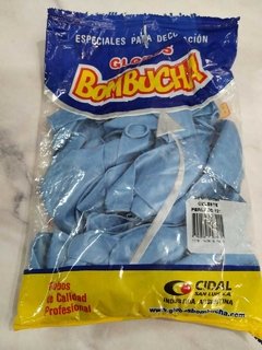 GLOBOS PERLADOS CELESTE X50