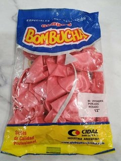 GLOBOS PERLADOS ROSAS X50