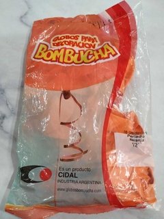 GLOBOS PERLADOS NARANJA X 50