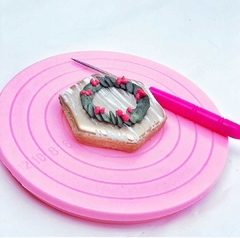 BASE PARA DECORAR COOKIES GIRATORIA CON PUNZON