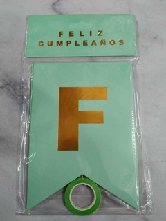 BANDERINES FELIZ CUMPLEAÑOS COLORES - comprar online
