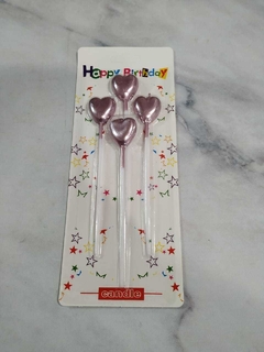 SET VELITAS CORAZON GOLDROSE X 4