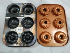 PLACA MINI BUNDT X 6 CAVIDADES