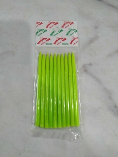 PACK VELAS NEON X10 UNIDADES VERDES