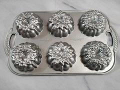 MOLDE MINI BUDINES POR 6 CAVIDADES