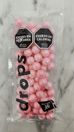 Drops maxi perlas rosa