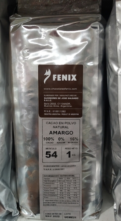 Cacao en polvo natural Amargo 54