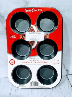 Molde para muffins por 6 u Betty crocker