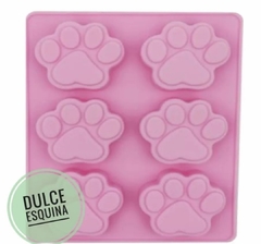 Molde de huella de perro de silicona