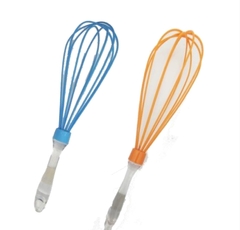 Batidor de silicona mango de acrílico 30 cm